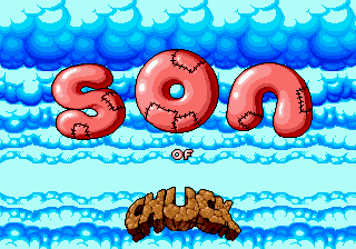 Chuck Rock II: Son of Chuck title screen for Sega Mega Drive